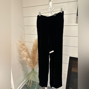 Ralph Lauren Black Label Midnight Velvet Wide Leg Pant Size 4